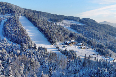 Hauseigener Skilift am Riedlberg